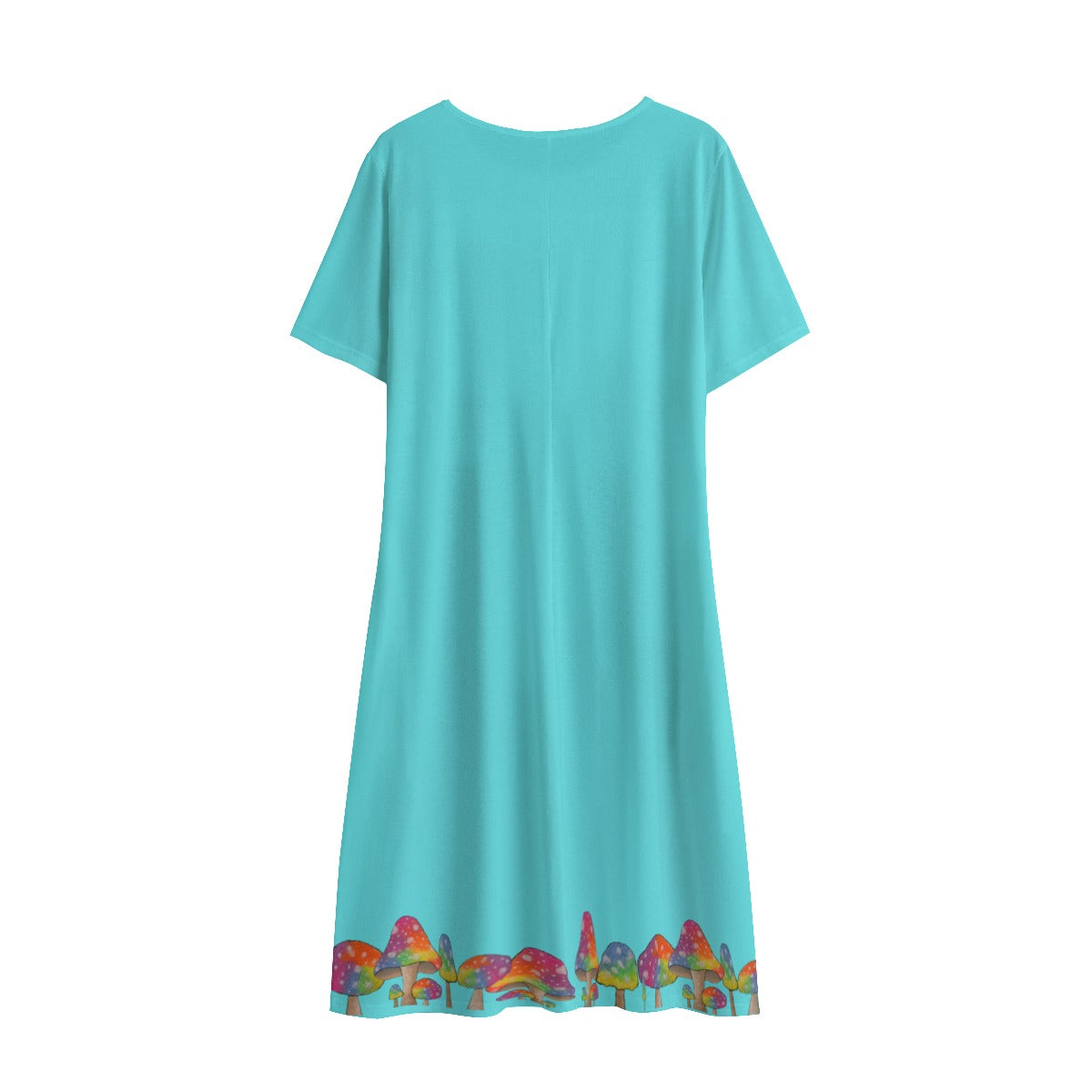 Mushroom Pocket Dress Blue